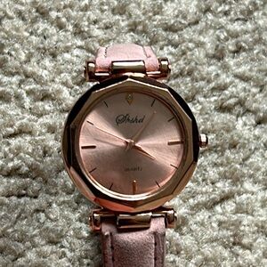 Shshd women’s rose‎ gold/ pink adjustable watch working